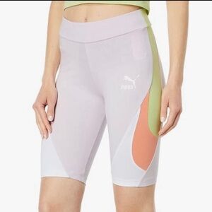 Puma Colorblock Biker Shorts